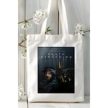 Art Hediye Death Stranding Oyun Baskılı Omuz Çanta Kişiye Özel Model 3 Çok Renkli