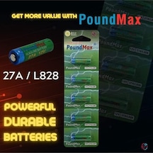 5 Adet 27a, L828, Özel Alkali Pil, 12 V, A27, V27a, Lr27a, Mn27, Gp27a, V27ga Saatler, Uzaktan Kumandalar, Hesap Makinesi, Kompakt, Uzun Ömürlü Ve Yüksek Performans
