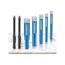 Fayans Ve Cam İçin 7 Parça Elmas Matkap Ucu Seti