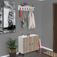 Kenzlife Portmanto Ayakkabılık Ve Askılık Sandal4 Crdbyz 68 120 32 Yirmidört Çift Ayakkabı Kapasitesi Ahşap