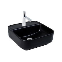 Paluci Anka Matt Black Small Çanak Lavabo Sırlı