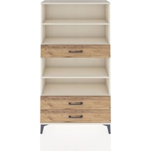 Arges Dolap 4 Raflı 3 Çekmeceli 88x30x163 Aytaşı-çam Aytaşı