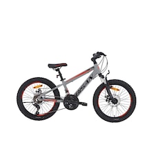 Bisan Cooper Çocuk Bisikleti 30 Cm Hd 24 Jant 21 Vites Açık Gri Kırmızı Gri - Kırmızı