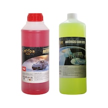 Luxor Kimya -42 Antifiriz Kırmızı ve Cam Suyu - 22 1'er Kilo Set