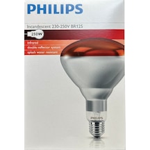 10 Adet Philips 250w Kızılötesi İnfrared Isıtıcılı Hayvan Isıtma Ve Fizik Lambası Kırmızı Işık E27 Kalın Duy