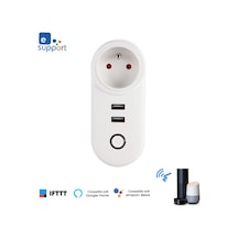 Geeroyoo Akıllı Wifi Priz - Telefonla Kontrol, Zamanlayıcı, Google Home Ve Ses Kontrolü