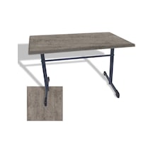 Halley Mutfak Masası 80x140 Esb Werzalit, Wermodin Ve Allzalit Tabla - Kahve Oxid Çok Renkli