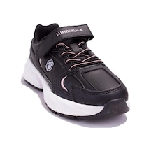 Lumberjack Pol Pu Siyah Pembe Ortopedik Günlük Kız Çocuk Spor Ayakkabı 001