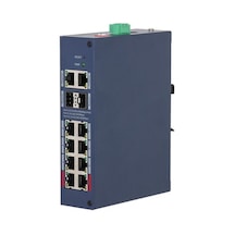 Dahua Chs4212-8gt-110 8 Port Gıgabıt+2port 1gb Sfp/2port Rj45 Uplınk Cloud Yönetilebilir Endüstriyel 110w Poe Swıtch
