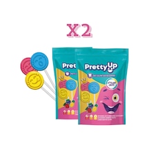 Pretty Up Diş Dostu Şekersiz Yassı Lolipop 2'li 10 x 5.5 G