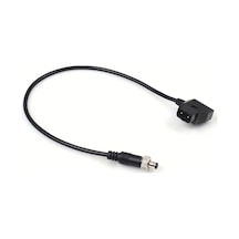 Siyah 30cm Lano D-tap Güç Kablosu Kilitli Fiş - Kameralar, Led Video Işıkları Ve Lcd Monitörler İçin Güvenli Bağlantı