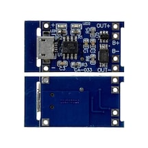Weko Ca-033-mk 1s 5a Micro Usb Bms Devresi 18650 Lityum Batarya Şarj Modülü Çok Renkli