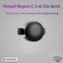 Renault Megane 2 / Megane 3 / Clio Serisi Uyumlu Kapı Kolu Anahtarsız Giriş Düğme Kapağı