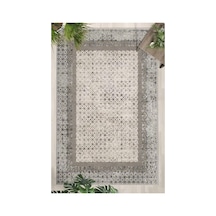 Yıkanabilir Dijital Baskılı Halı 1491 Modern Tasarım Açık Indigo
