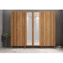 Açelya Portmanto Vestiyer Ceviz - Montaj Dahil M6 240cm