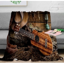 Gitar Tek Kişilik Polar 150 Cm 220 Cm. Tv Battaniyesi
