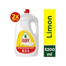 Fairy Limon Kokulu Sıvı Bulaşık Deterjanı 2 x 2600 ML
