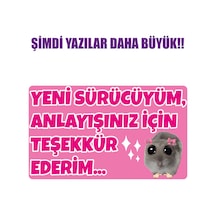 Acemi Sürücü Yeni Sürücü Sticker 22x13 Su Geçirmez Sticker Araba Etiket Sticker