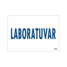 Znv Zenvia Mey İthalat Laboratuvar Uyarı Levhası 17,5x25 Kod:1656 Znv2025 Cmn