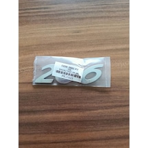 Peugeot 206 Bagaj Yazısı 1998 - 2006 Peugeot 206 Arka Bagaj Yazısı Krom 3m 3d 206 Yazısı Logo