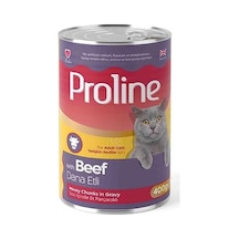 Proline Dana Etli Sos İçinde Gravy Yetişkin Kedi Konservesi 400 Gr