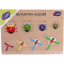 131-132 Ony Ahşap Tutmalı Puzzle Büyükten Küçüğe