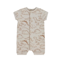 Civil Baby Kontür Dinozor Empirme 6-18 Ay Tulum - Bej Taş Rengi