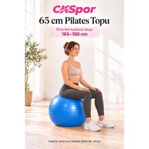 Ckspor 65 Cm Pilates Topu 165 180 Cm Boy Aralığında Olanlar İçin Pilates Topu + Pompası