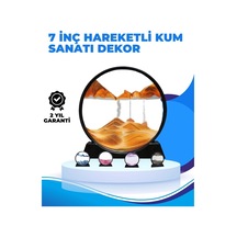 Döndürülebilir Dinamik Kum Tablosu, Yüksek Kaliteli Cam Ve Doğal Kum İle Sanatsal M