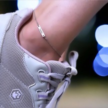 Leyla Yazılı 925 Ayar Gümüş Plakalı Dikdörtgen Motifli Hediyeye Özel Gümüş Halhal-590isim Gümüş