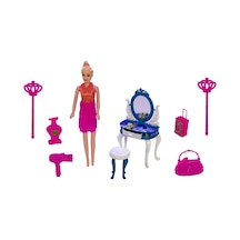 Oyuncak Güzellik Seti Bebekli Prenses 9 Parça