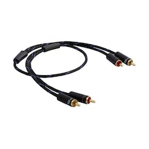 Black Connect  Cinch Slim 1.50 Mt Rca Ses Kablosu