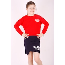 Toontoy Kız Çocuk Wasting Baskılı Etekli Takım Kırmızı Toontoy Kız Çocuk Wasting Baskılı Etekli Takım Kırmızı