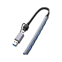 Zr288 7 Port Ads303/d Type-c Usb Metal Usb Hub