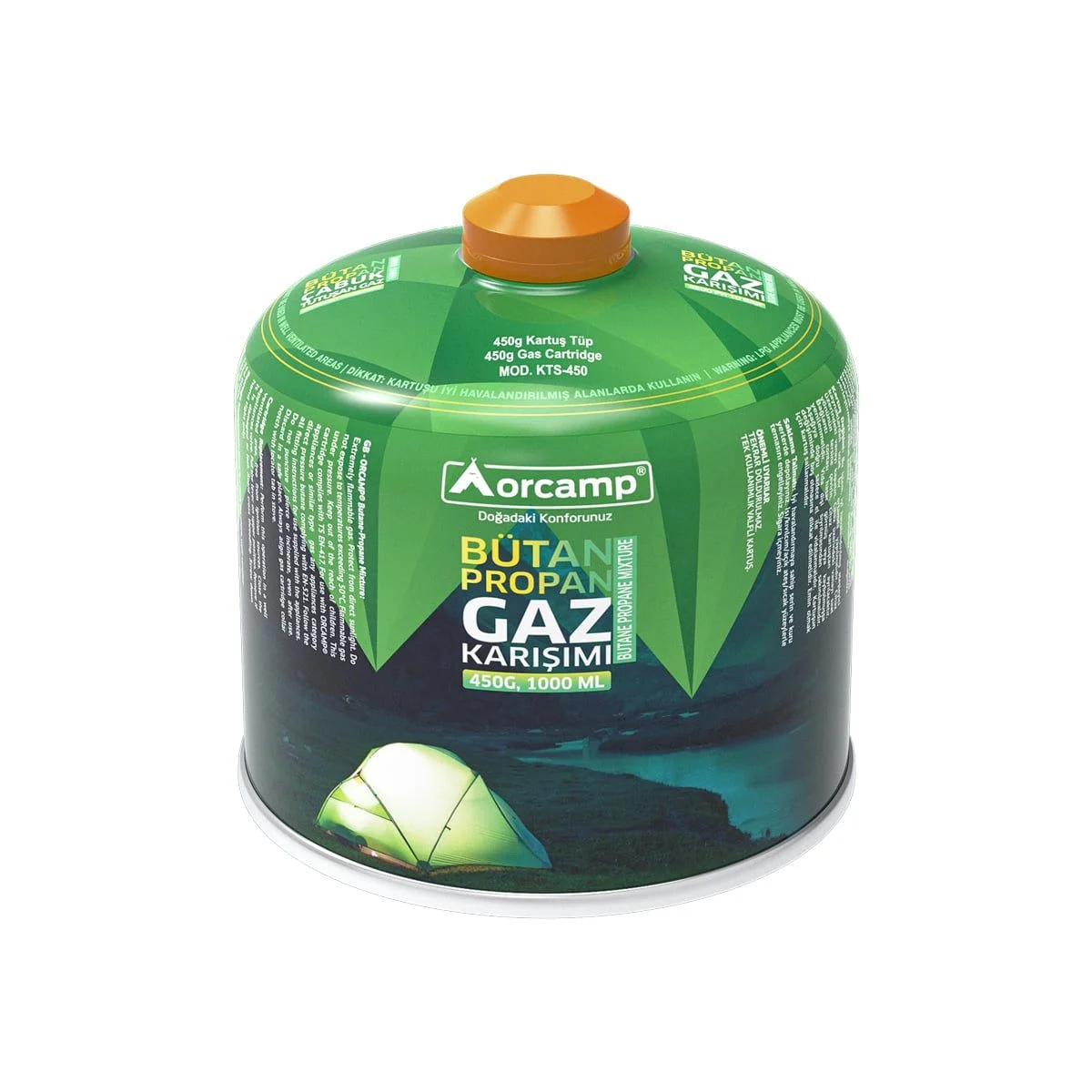 Orcamp 450 Gram Gaz Kartuşu Açık Gri
