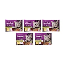 Whiskas Pouch Pure Delight Jöle İçinde Tavuklu Ve Somonlu Yetişkin Kedi Konservesi 20x85 Gr