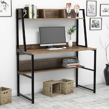 Yesst Momento 120 Cm Raflı Çalışma Masası (451035169) Ceviz Yesst Momento 120 Cm Raflı Çalışma Masası (451035169) Ceviz