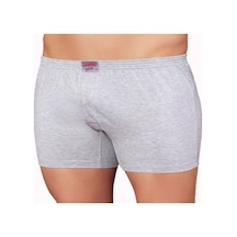 Erkek Gri 6'lı Paket Penye Boxer Me010 Gri