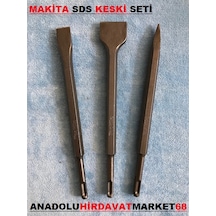 Makita Keski Murç Seti Yassı Sivri 250mm Sds Plus Keski 3 Parça