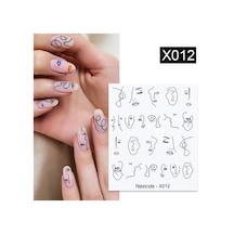 Su Transferli Nail Art Sticker X012 49831-12