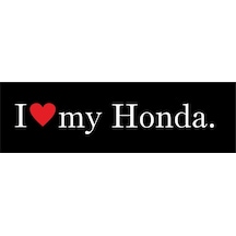 Oto Sticker I Love My Honda Stickeri 20X6Cm Araba Etiket