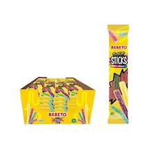 Bebeto Sour Stick Jelibon 30gr Tutti Frutti 24lü 12'li Paket