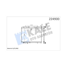 Kale 2018191ab Radyatör 206 98 307 02 C4 04 Xsara 00- 05 1.6- 2.0 Ac Klimasız Otom 562.8x378x27 1 Sıra Alb 9835996080- 1331.ls- 1330.n7- 1330.f4