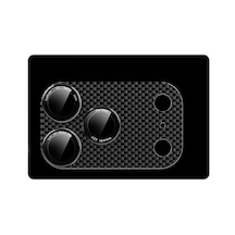 Apple İphone 17 Pro İçin Zore Cl-21 Karbon Kamera Lens Koruyucu Siyah Diğer