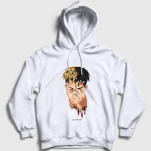 Presmono Unisex Cool Xxxtentacion Kapüşonlu Sweatshirt Beyaz