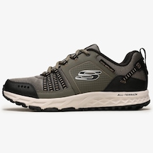 Skechers Escape Plan Trail Leather Memory Foam Mens Outdoor Shoes Hakiki Deri Hafızalı Taban Su İtici Erkek Outdoor Ayakkabı Haki Haki