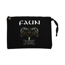 Faun Pagan Siyah Clutch Astarlı Cüzdan / El Çantası