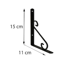 Ferforje Raf Altı No 1 Siyah
