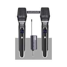 Lastvoice Tx-102ee Şarjlı Çiftli El Tipi Telsiz Kablosuz Mikrofon Seti Uhf Çok Renkli