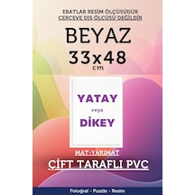 Beyaz-22mm-33x48 Cm Mat Pvc Li Camsız Fotoğraf 500 Parça Puzzle Belge Çerçeve Yatay Dikey Asılabilme. 86993261